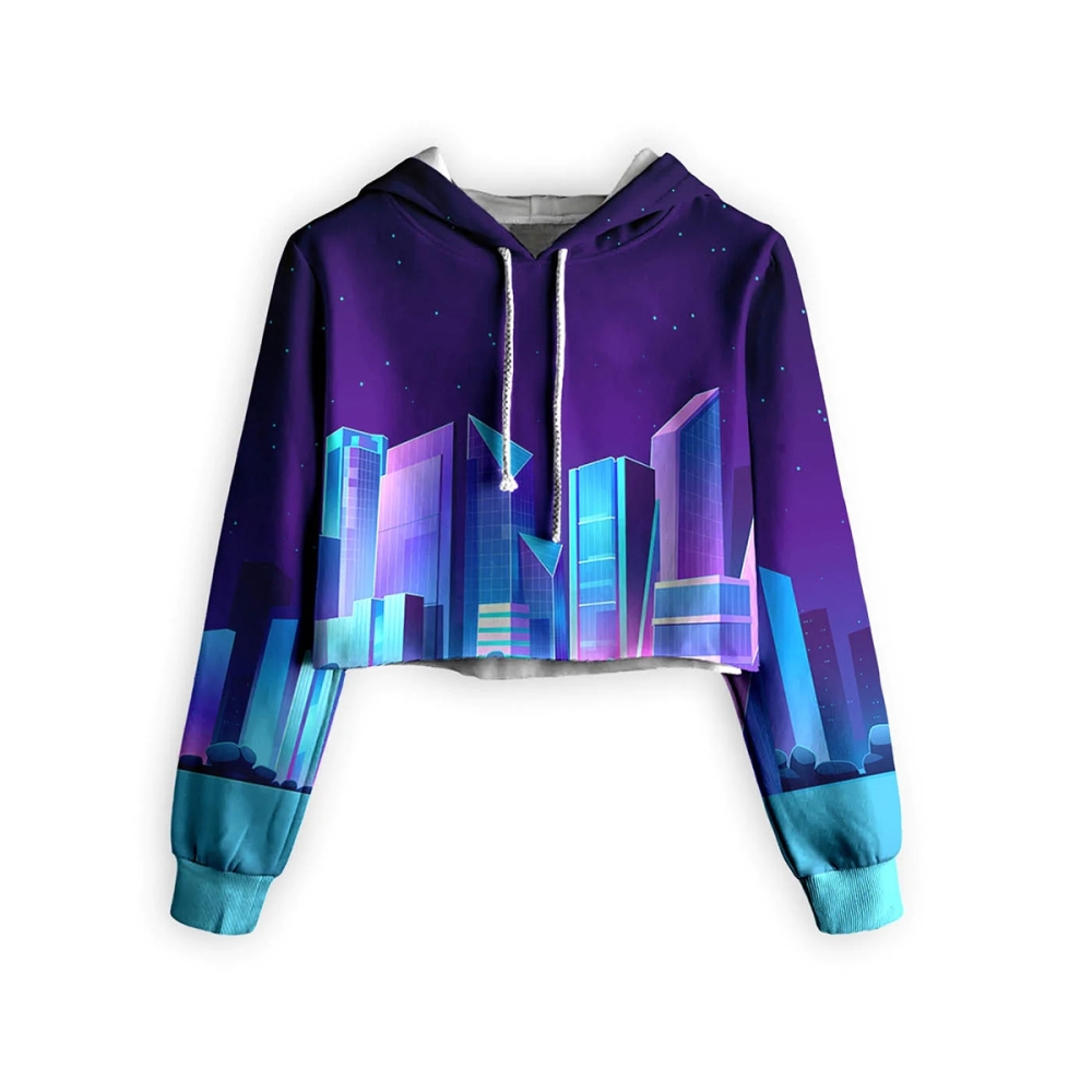 Sublimation Cropped Hoodies